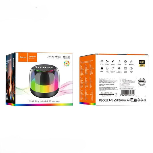 Hoco DS62 Bluetooth Speaker, Loudspeaker With Dynamic Lights, Desktop speaker